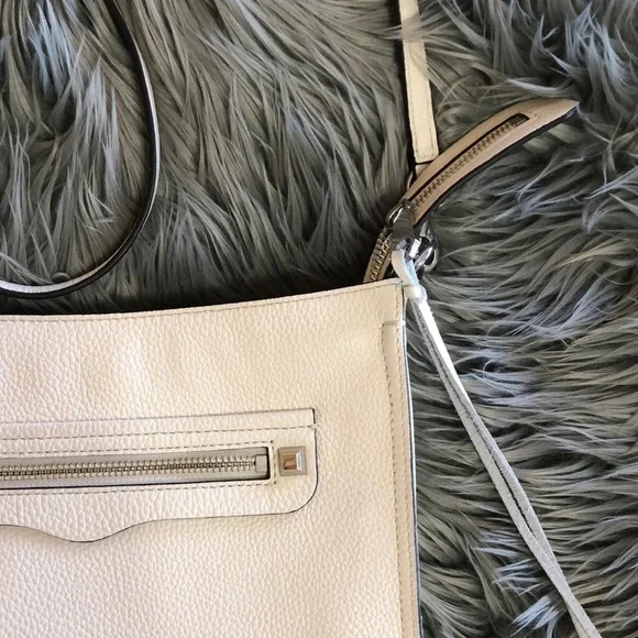 Rebecca Minkoff Regan Feed White Crossbody Handbag - Picture 7 of 8